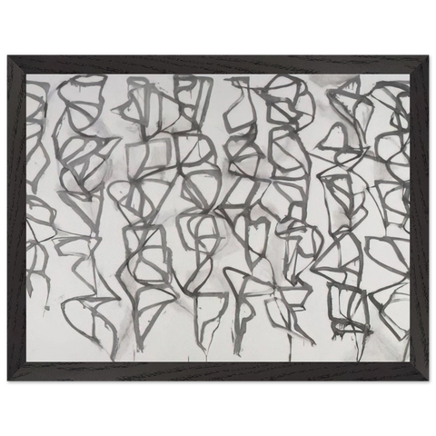 Cold Mountain I Path - 1989 by Brice Marden — Framed art print at Zephyeer
