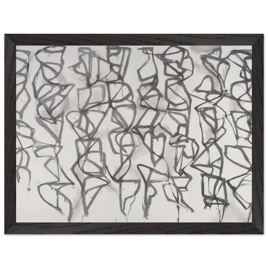 Cold Mountain I Path - 1989 by Brice Marden — Framed art print at Zephyeer