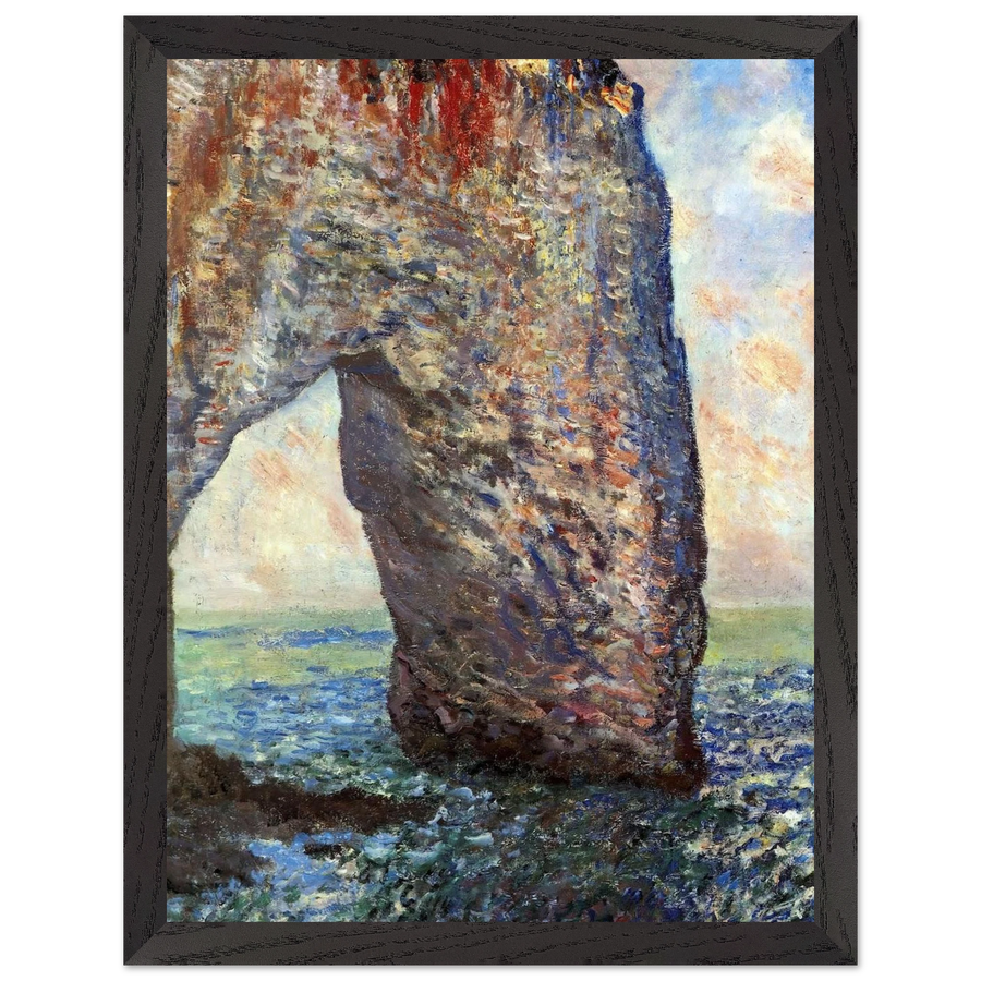 The Mannerport near Etretat by Claude Monet — Framed art print at Zephyeer