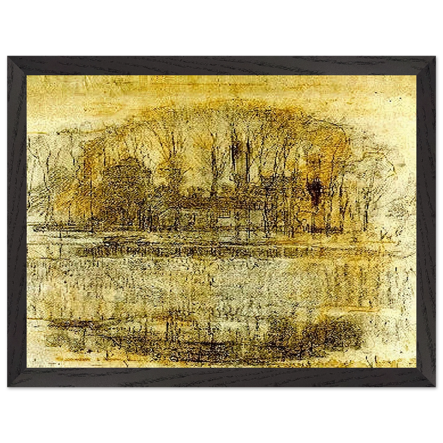 Geinrust Farm, Compositional Study by Piet Mondrian — Framed art print at Zephyeer