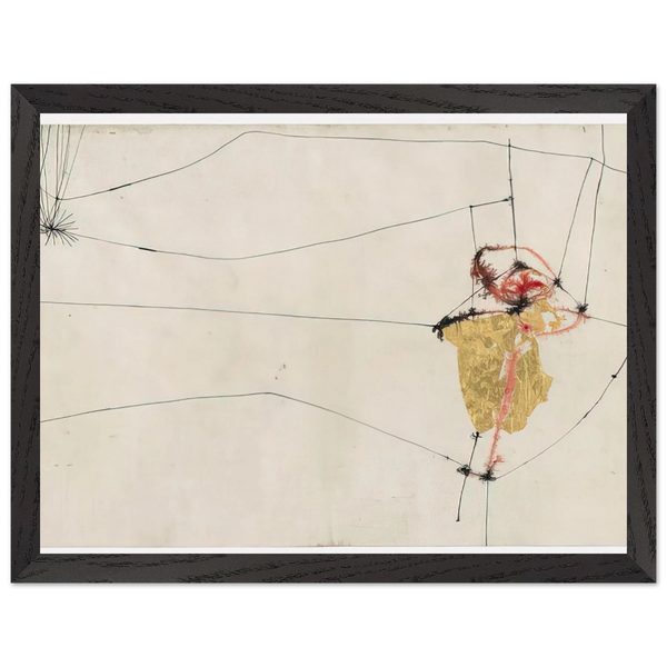 Cover for 17 variazioni su temi proposti per una pura ideologia fonetica - 1955 by Alberto Burri — Framed art print at Zephyeer