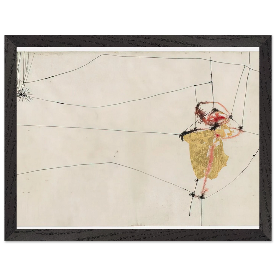 Cover for 17 variazioni su temi proposti per una pura ideologia fonetica - 1955 by Alberto Burri — Framed art print at Zephyeer