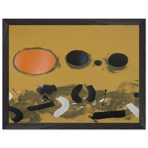 Orange Oval - 1972 by Adolph Gottlieb — Framed art print at Zephyeer
