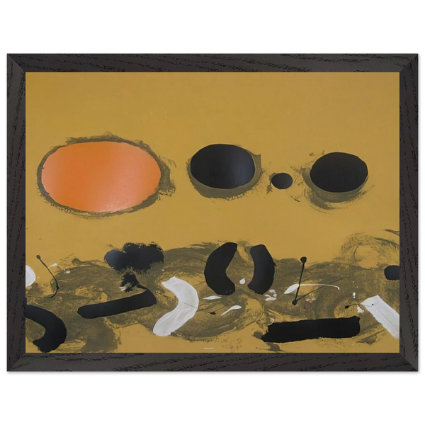 Orange Oval - 1972 by Adolph Gottlieb — Framed art print at Zephyeer