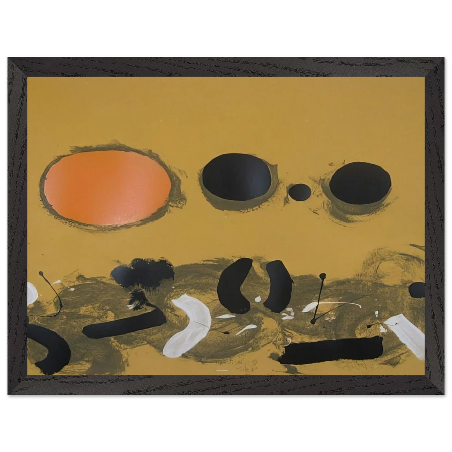 Orange Oval - 1972 by Adolph Gottlieb — Framed art print at Zephyeer