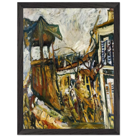 PARISIAN SUBURB by Chaim Soutine — Framed art print at Zephyeer