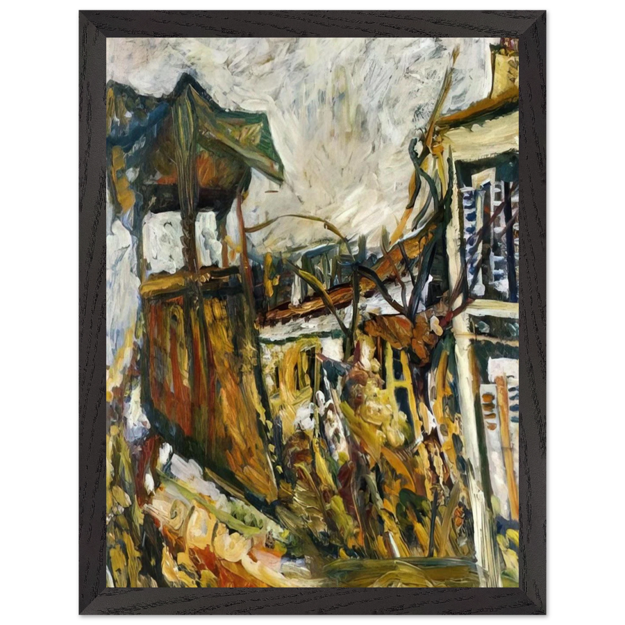 PARISIAN SUBURB by Chaim Soutine — Framed art print at Zephyeer