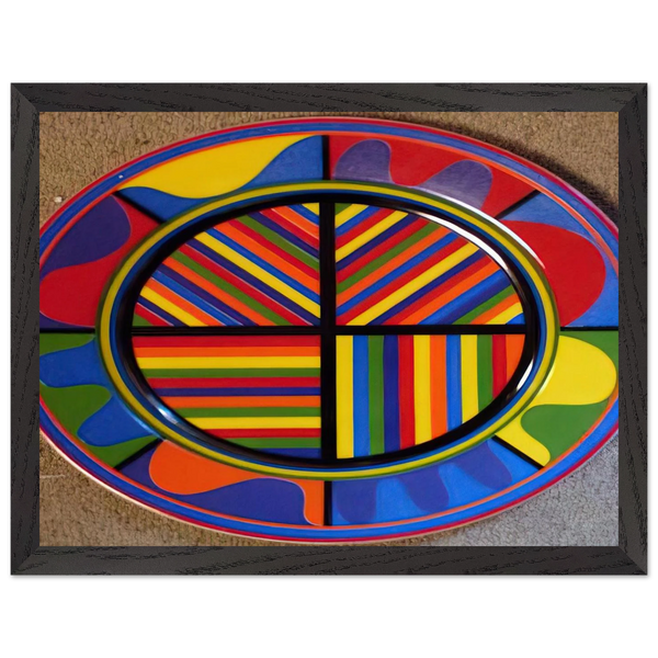 Lines in Four Directions by Sol LeWitt — Framed art print at Zephyeer
