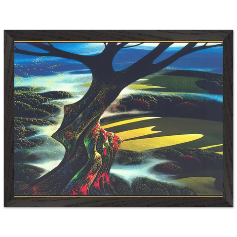 Autumn Shadows by Eyvind Earle — Framed art print at Zephyeer