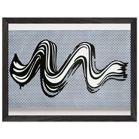 BRUSHSTROKE 1965 by Roy Lichtenstein — Framed art print at Zephyeer