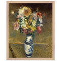 CHRYSANTHEMUMS IN A VASE by Gustave Caillebotte — Framed art print at Zephyeer