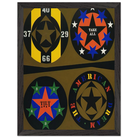 The American Dream, I by Robert Indiana — Framed art print at Zephyeer