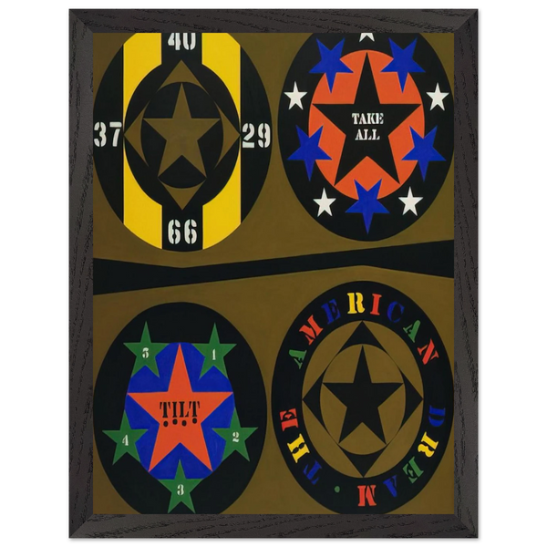 The American Dream, I by Robert Indiana — Framed art print at Zephyeer