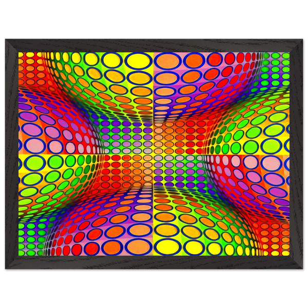 Vega-Lep - 1970 by Victor Vasarely — Framed art print at Zephyeer