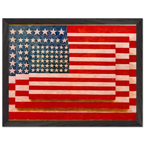 THREE FLAGS 1958 by Jasper Johns — Framed art print at Zephyeer