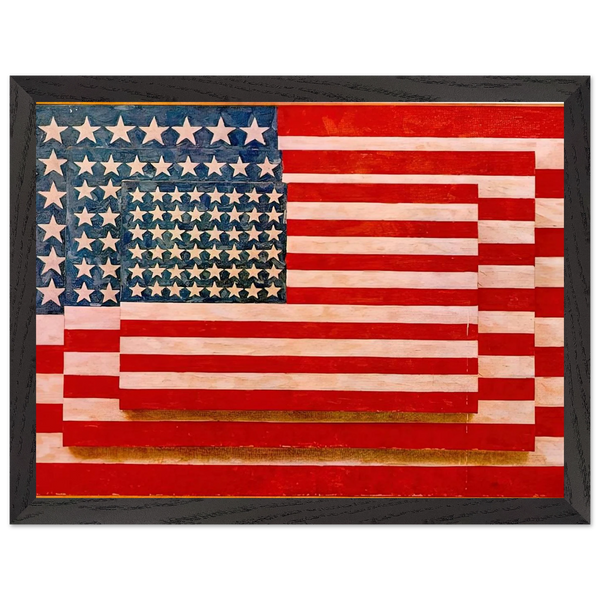 THREE FLAGS 1958 by Jasper Johns — Framed art print at Zephyeer
