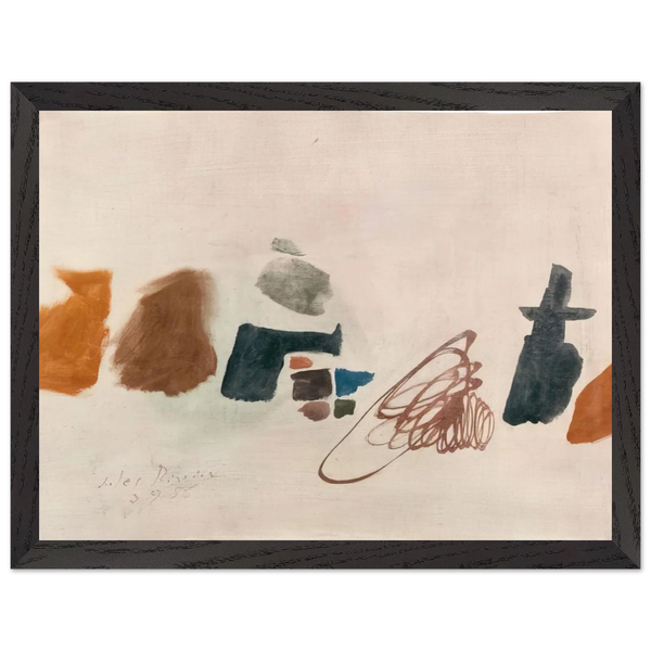 3.9.56 II - 1956 by Julius Bissier — Framed art print at Zephyeer