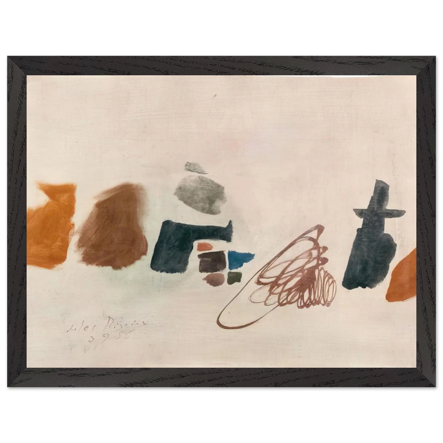 3.9.56 II - 1956 by Julius Bissier — Framed art print at Zephyeer