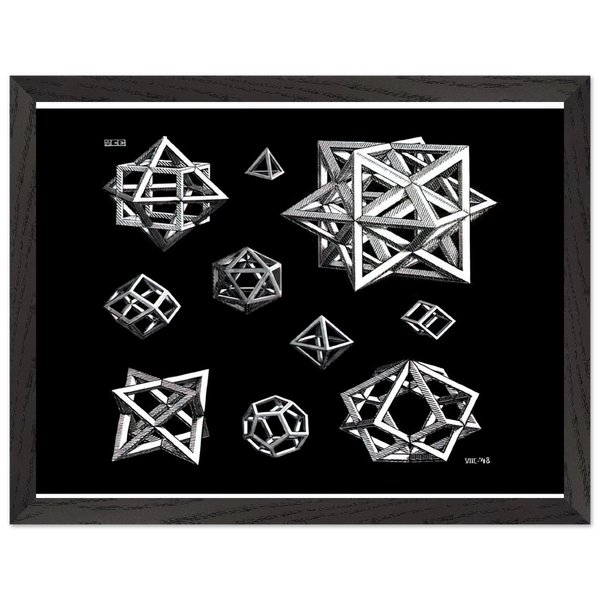 STUDY FOR STARS by MC Escher — Framed art print at Zephyeer