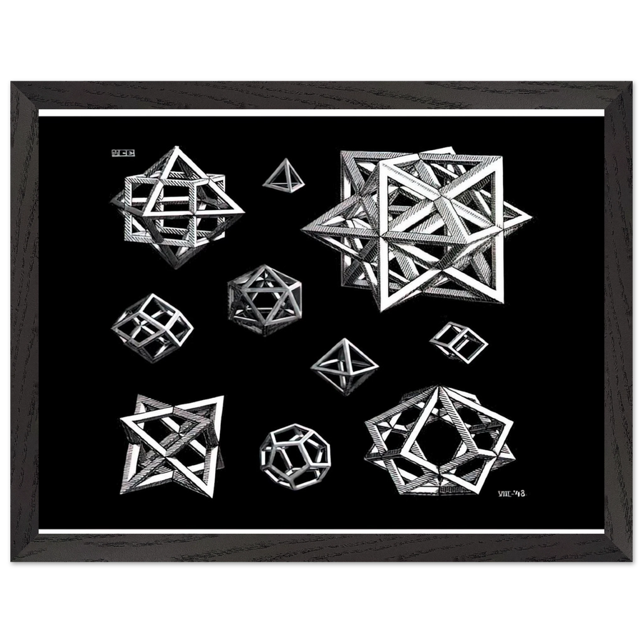 STUDY FOR STARS by MC Escher — Framed art print at Zephyeer