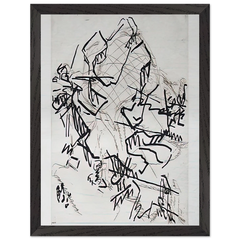 TREE AT TRETIRE II by Frank Auerbach — Framed art print at Zephyeer