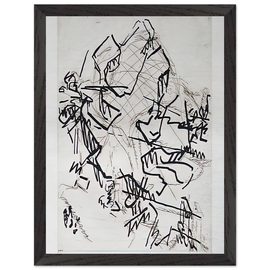 TREE AT TRETIRE II by Frank Auerbach — Framed art print at Zephyeer