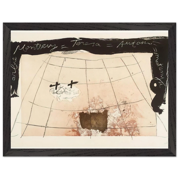 CARTOGRAPHY 1976 by Antoni Tapies — Framed art print at Zephyeer