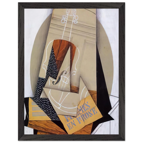 COMPOSITION WITH VIOLIN by Juan Gris — Framed art print at Zephyeer