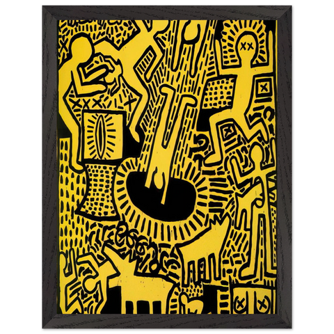 UNTITLED 1981 by Keith Haring — Framed art print at Zephyeer