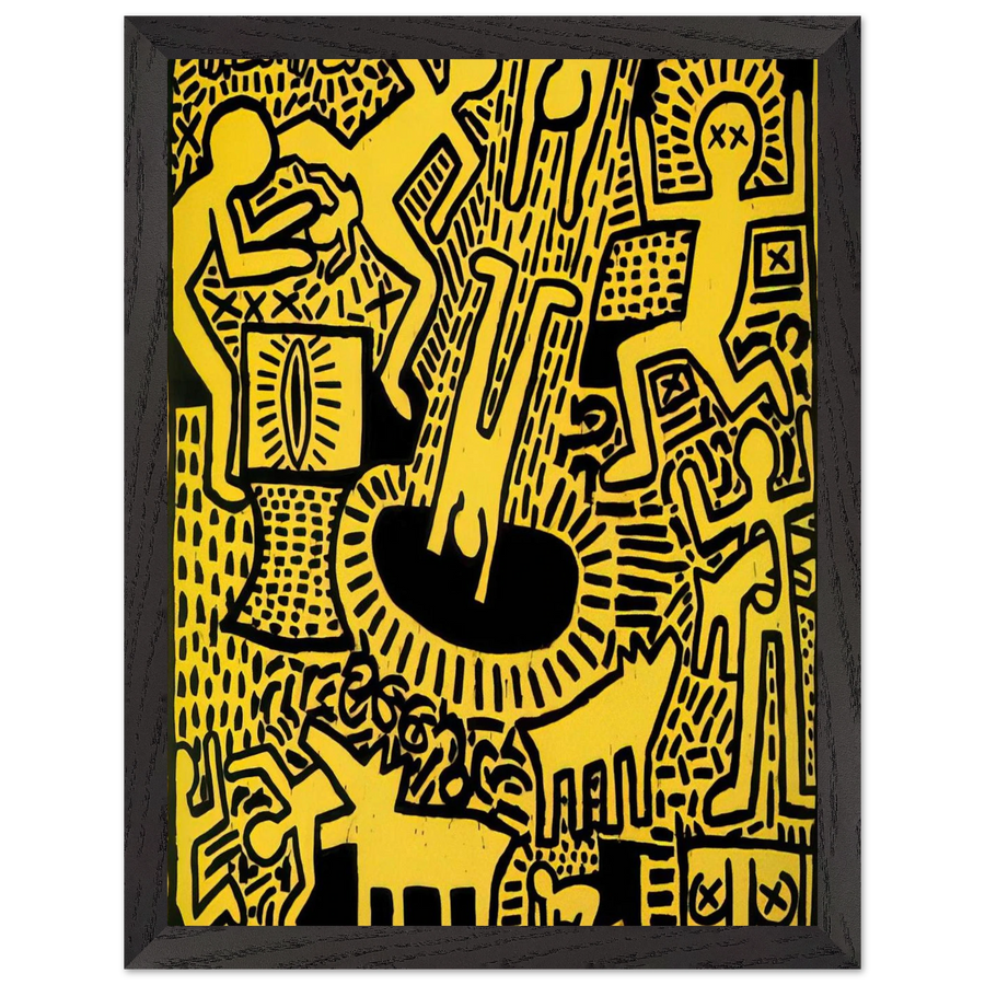 UNTITLED 1981 by Keith Haring — Framed art print at Zephyeer