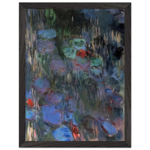 Water Lilies, Reflections of Weeping Willows right half by Claude Monet — Framed art print at Zephyeer