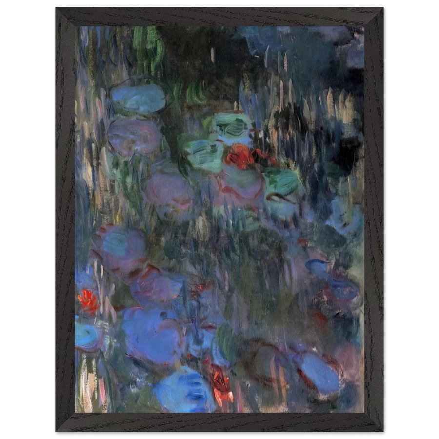 Water Lilies, Reflections of Weeping Willows right half by Claude Monet — Framed art print at Zephyeer
