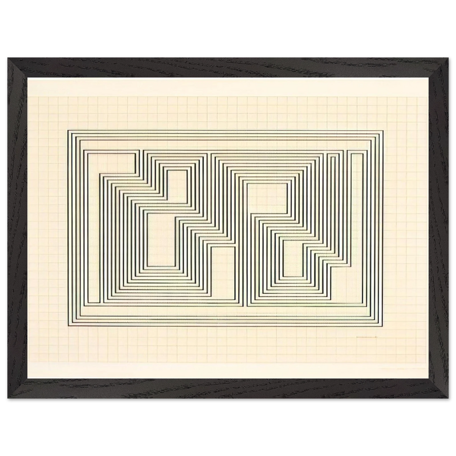 GRAPHIC TECTONIC 1941 by Josef Albers — Framed art print at Zephyeer