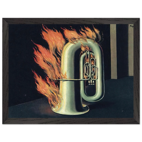 THE DISCOVERY OF FIRE 1935 by Rene Magritte — Framed art print at Zephyeer