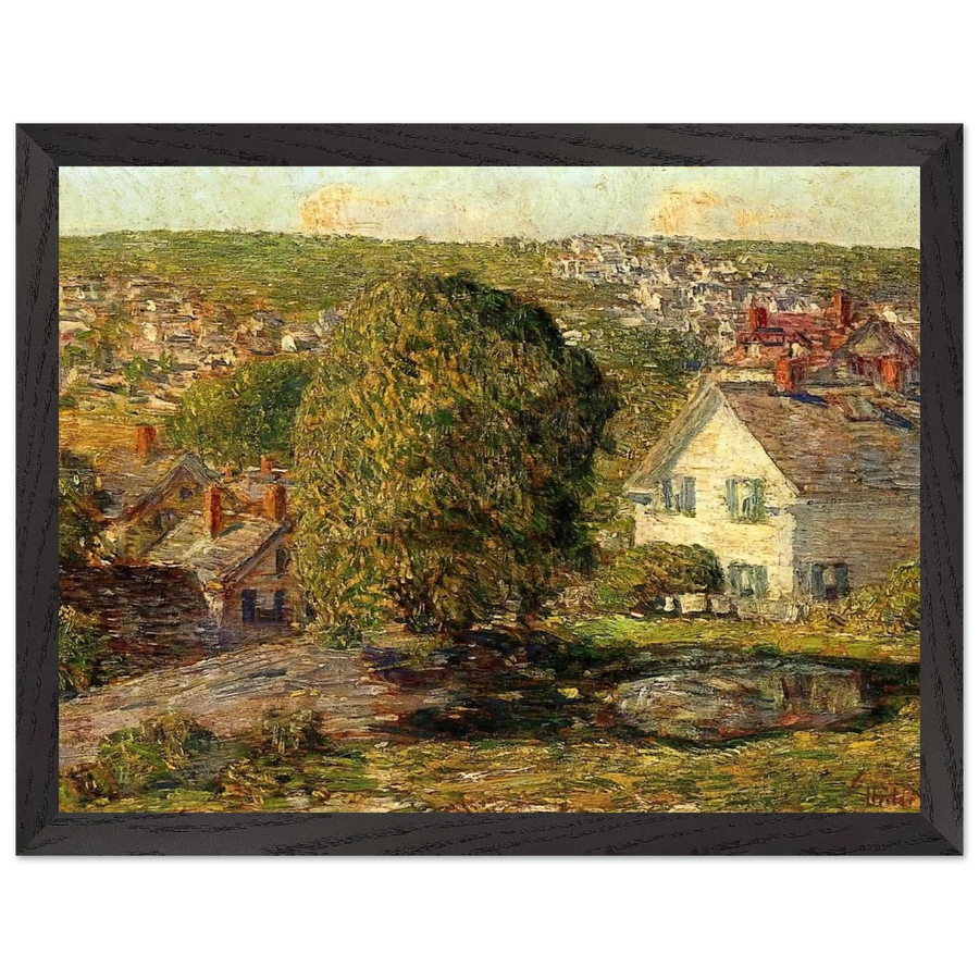 Outskirts of East Gloucester by Childe Hassam — Framed art print at Zephyeer
