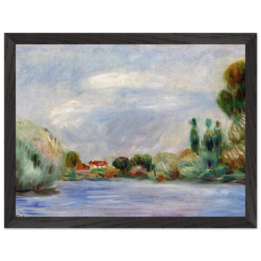 House on the River by Pierre-Auguste Renoir — Framed art print at Zephyeer