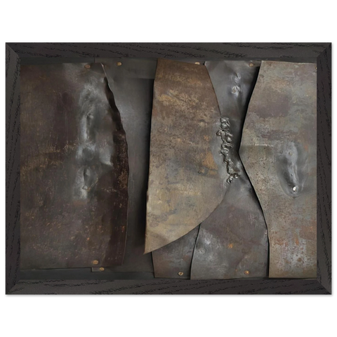 Iron - 1960 by Alberto Burri — Framed art print at Zephyeer