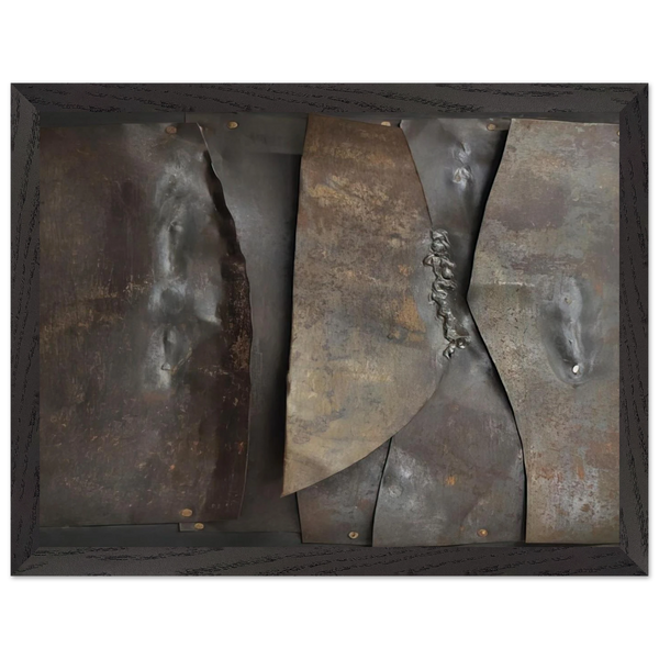 Iron - 1960 by Alberto Burri — Framed art print at Zephyeer