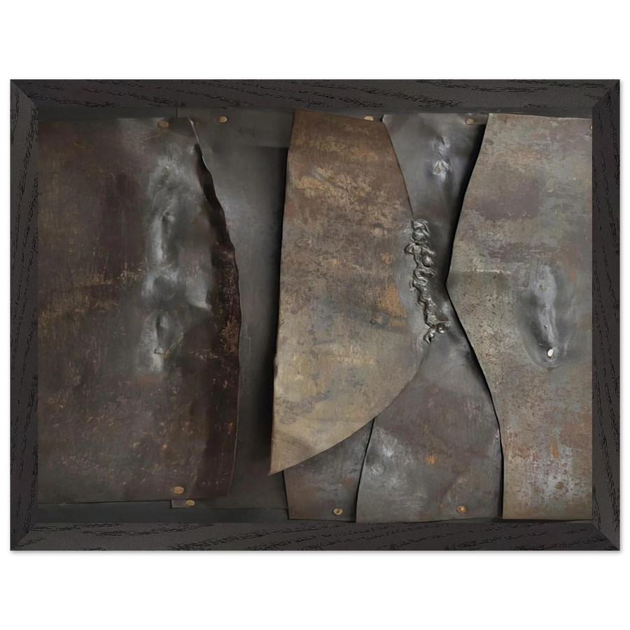 Iron - 1960 by Alberto Burri — Framed art print at Zephyeer