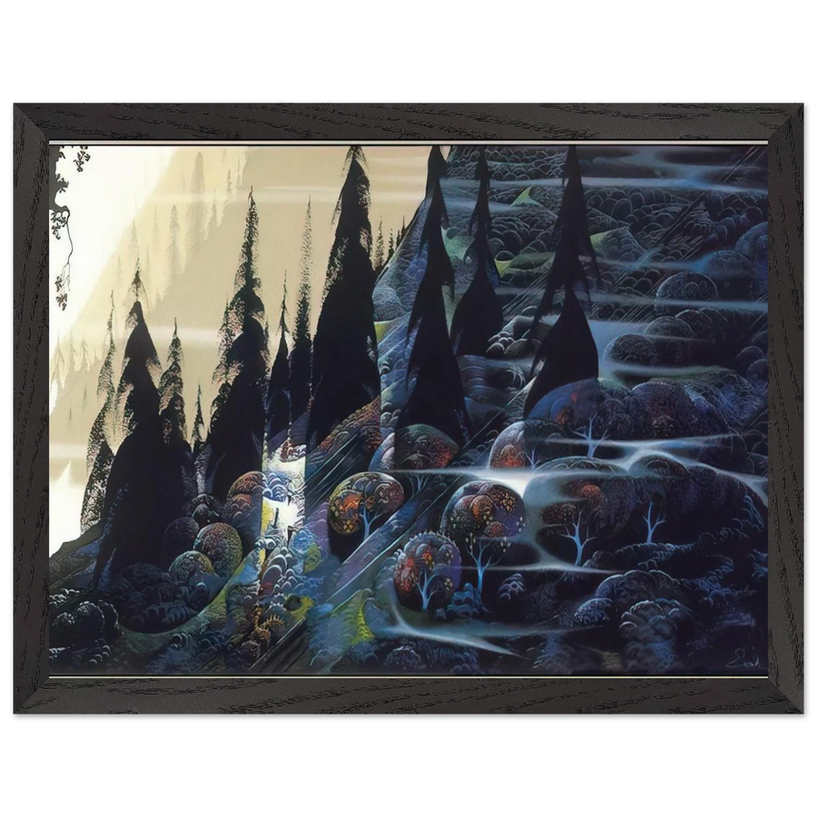 Black Spruce by Eyvind Earle — Framed art print at Zephyeer