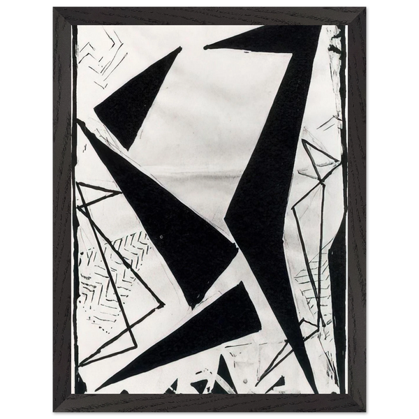 Study in black and white by Frantisek Kupka — Framed art print at Zephyeer