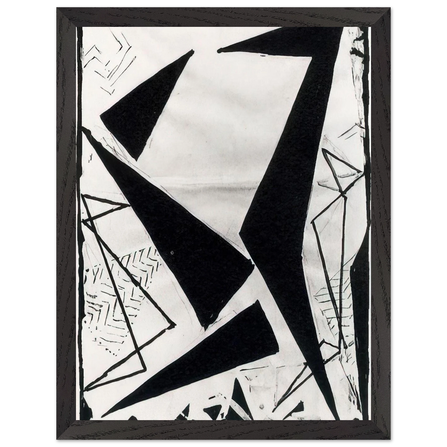 Study in black and white by Frantisek Kupka — Framed art print at Zephyeer