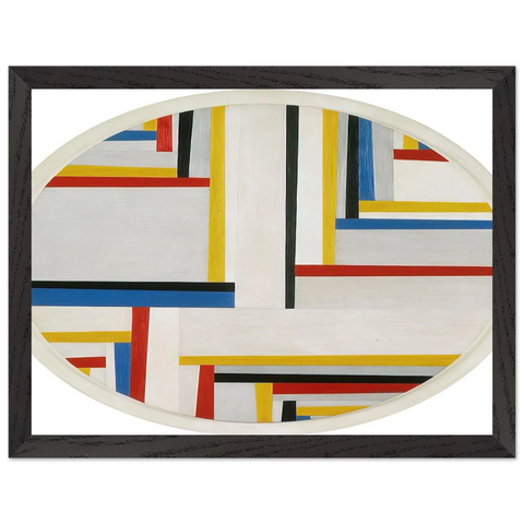 Relational painting, Tondo #4 - 1946 by Fritz Glarner — Framed art print at Zephyeer