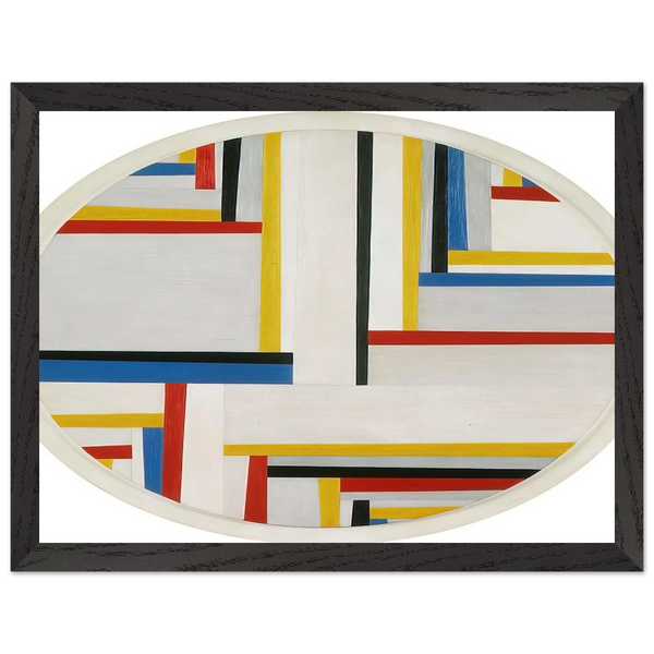 Relational painting, Tondo #4 - 1946 by Fritz Glarner — Framed art print at Zephyeer
