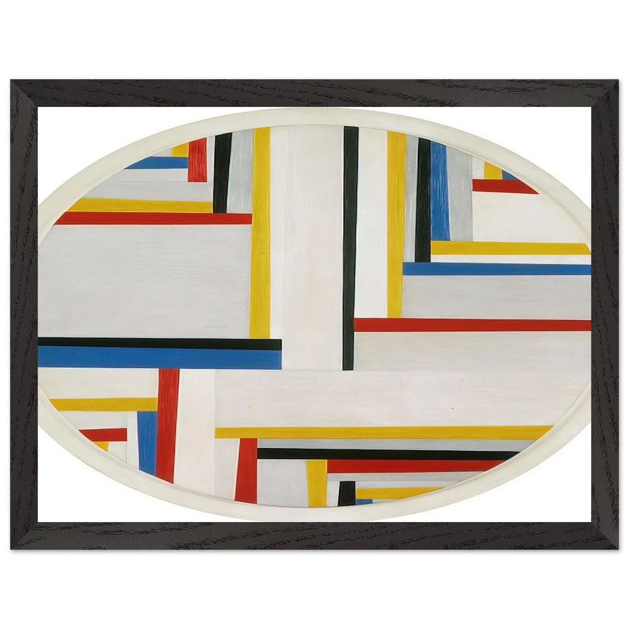 Relational painting, Tondo #4 - 1946 by Fritz Glarner — Framed art print at Zephyeer