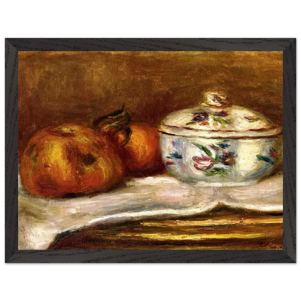Sugar Bowl, Apple and Orange by Pierre-Auguste Renoir — Framed art print at Zephyeer