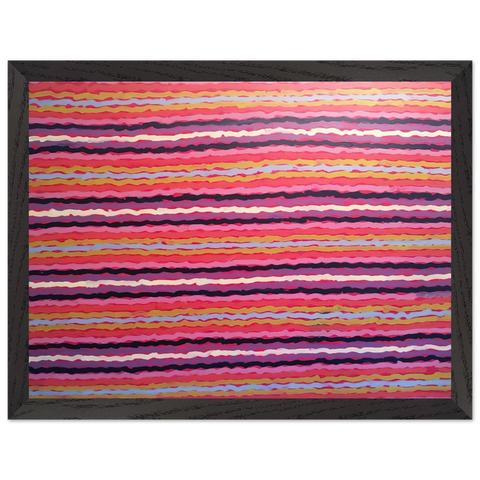 Spear Dreaming, South of Naperby - 1995 by Clifford Possum Tjapaltjarri — Framed art print at Zephyeer