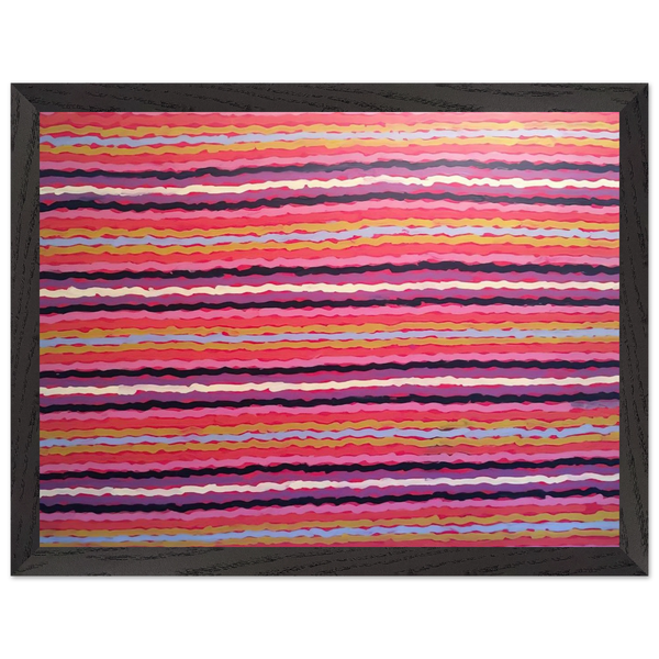 Spear Dreaming, South of Naperby - 1995 by Clifford Possum Tjapaltjarri — Framed art print at Zephyeer