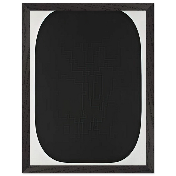 Black Variation IV, from Second Curve series by Ellsworth Kelly — Framed art print at Zephyeer