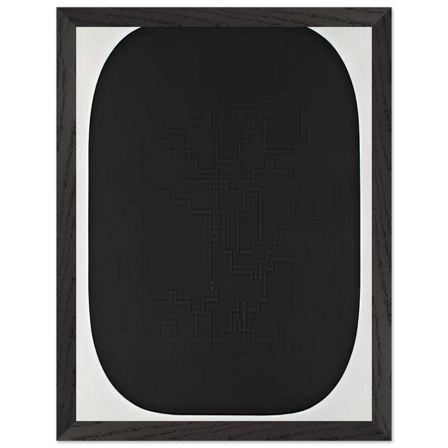 Black Variation IV, from Second Curve series by Ellsworth Kelly — Framed art print at Zephyeer